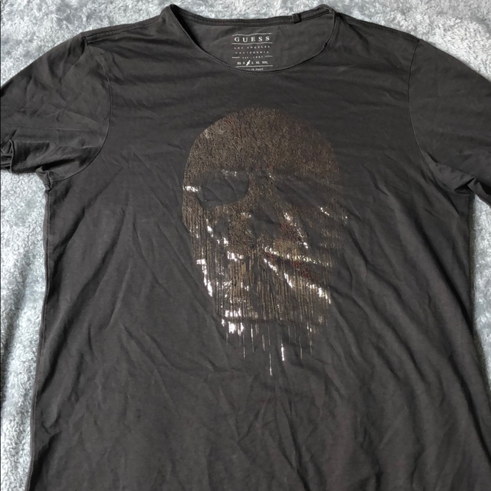 Medium Men’s Grey Guess Graphic T Shirt